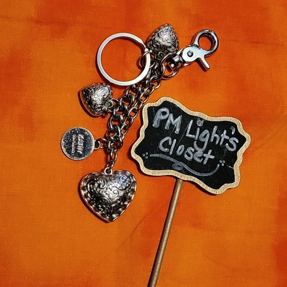 Kathy Van Zeeland Key Chain / Handbag Charm Silver